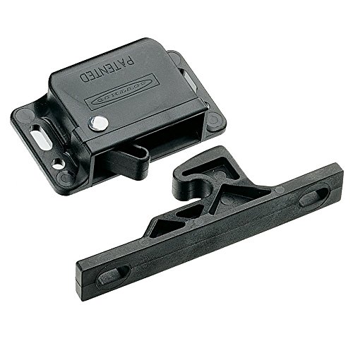 SOUTHCO C3–803 X 4 C3–803 Serie passiviert Kunststoff Grabber Catch Seite Mount verdeckter push-to-close Verriegelung mit Blau Spring, 13 N Pullup, schwarz (4 Stück) von SOUTHCO