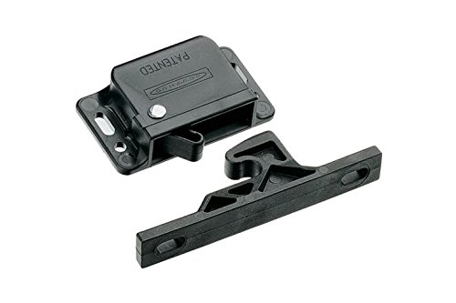 SOUTHCO C3–810 x 6 C3–810 Serie passiviert Kunststoff Grabber Catch Seite Mount verdeckter push-to-close Verriegelung mit Schwarz Feder, 44 N Pullup, schwarz (6 Stück) von SOUTHCO