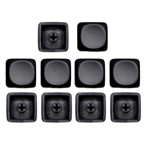 SOUTHJIELING 10 x PBTs Rohlinge Tastenkappen, mechanische Tastaturen, 1U Höhe, nicht druckendes Tastenkappen-Set für MX-Schalter von SOUTHJIELING