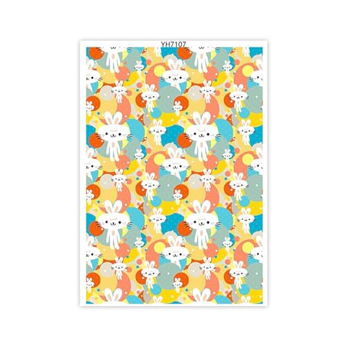 SOUTHJIELING Easters Tonspitze, Eier, Farbe lösliches Papier, lösliche Tonblätter, einfach zu verwenden für Ohrringe aus Ton von SOUTHJIELING