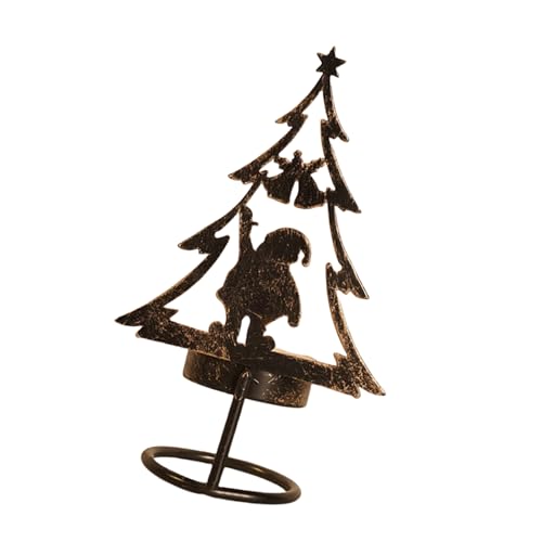 SOUTHJIELING Kerzenhalter Weihnachten Handwerk aus Metall Kerzenhalter Tischdeko mit Kerzenhalter mit Charm Festival von SOUTHJIELING