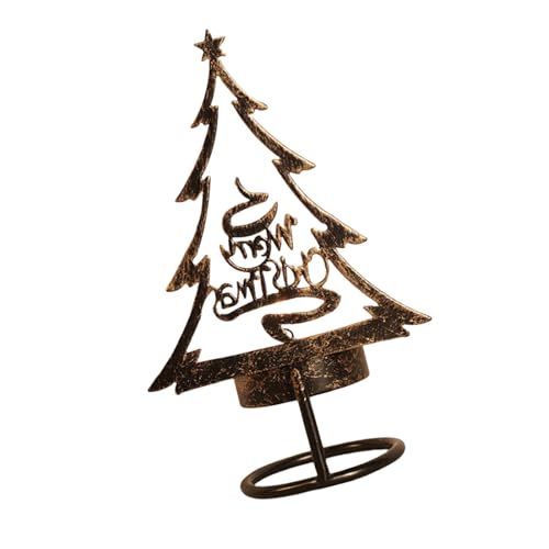 SOUTHJIELING Kerzenhalter Weihnachten Handwerk aus Metall Kerzenhalter Tischdeko mit Kerzenhalter mit Charm Festival von SOUTHJIELING