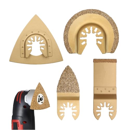 4 Stück Multitool Zubehör Fliesen, Multitool Fliesen Zubehör, Multitool Zubehör Stein, Multifunktionswerkzeug Zubehör Beton, Multitool Werkzeug Fliesen, Fein Multitool Zubehör Fliesen von SOUTHPLUS