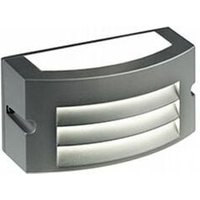 Aluminiumguss-Wandleuchte mit opalem Diffusor - Warmweißes Licht - 10W - 840 Lumen - IP54 - Graphit von SOVIL