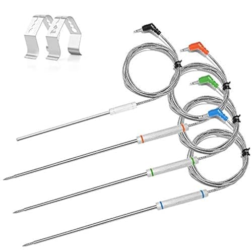 4-Pack Upgraded Replacement Probe Kit for Thermopro TP20 TP08S TP07 TP25,Ultra Accurate & Fast Meat Temperature Ambient Probe for TP20 TP17 TP-27 TP17H TP06s TP16S TP09 TP28 with Probe Clip 4-Pack Upgraded Replacement Probe Kit for Thermopro TP20 TP08S TP07 TP25,Ultra Accurate & Fast Meat Temperature Ambient Probe for TP20 TP17 TP-27 TP17H TP06s TP16S TP09 TP28 with Probe Clip von SOVOS
