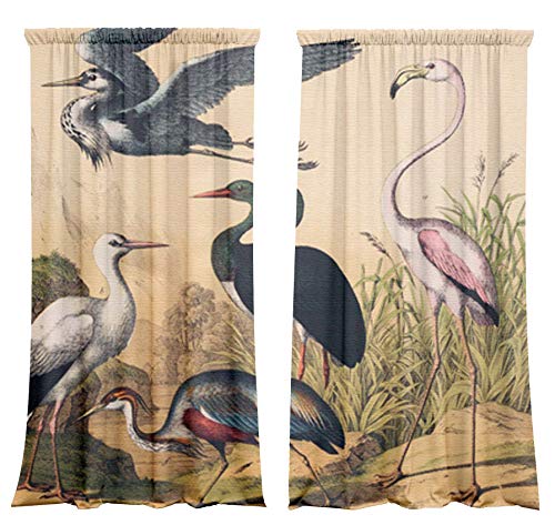 Vorhang-Set mit Tunnelzug, Blickdicht (2er Set) Birds von SOWE