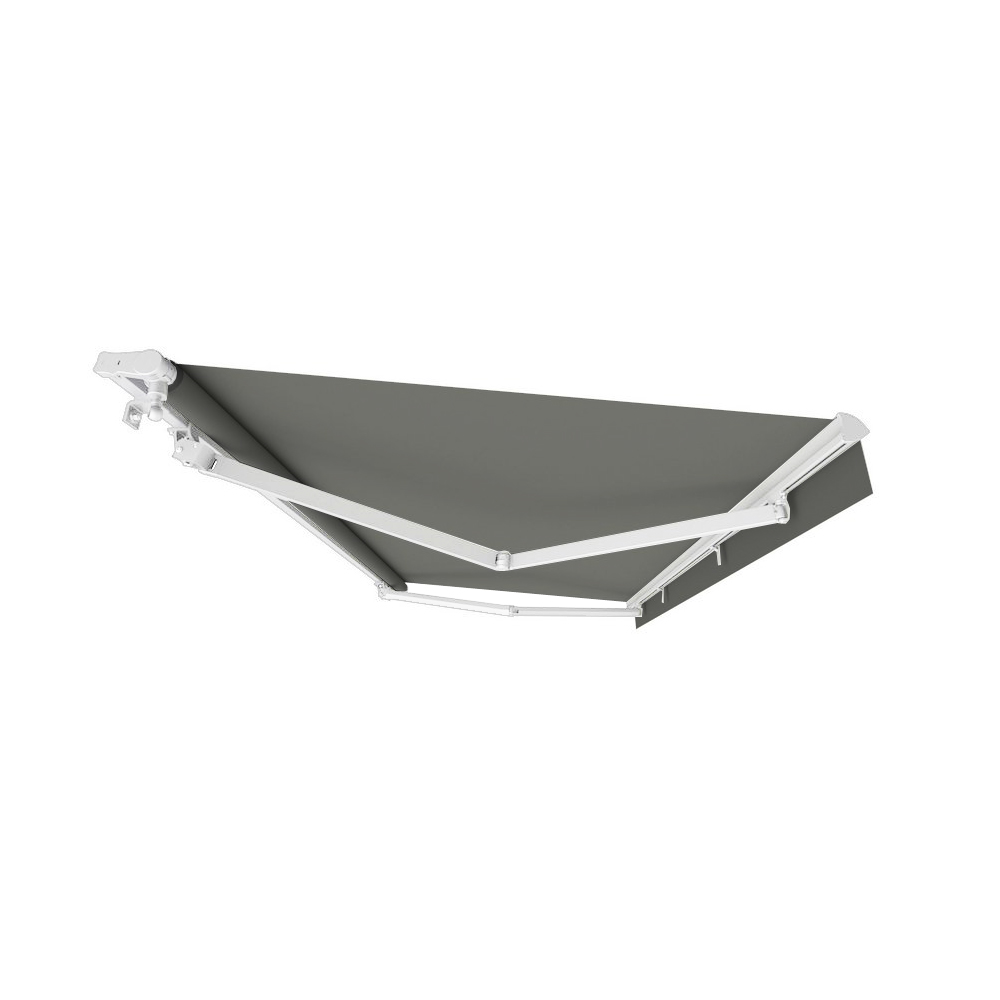Gelenkarmmarkise S-Basic | 3,5x3 m | Stoff: Uni, anthrazit | Gestell: Weiß | SOWERO Gelenkarmmarkise Kurbelantrieb Gelenkarmmarkise S-Basic | 3,5x3 m | Stoff: Uni, anthrazit | Gestell: Weiß | SOWERO Gelenkarmmarkise Kurbelantrieb von SOWERO