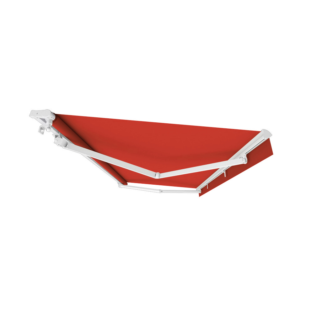 Gelenkarmmarkise S-Basic | 5x3 m | Stoff: Uni, rot | Gestell: Weiß | SOWERO Gelenkarmmarkise Kurbelantrieb Gelenkarmmarkise S-Basic | 5x3 m | Stoff: Uni, rot | Gestell: Weiß | SOWERO Gelenkarmmarkise Kurbelantrieb von SOWERO
