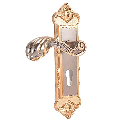 TüRgriff，TüRklinke 2 STÜCKE Vintage Türschloss Retro Schlafzimmer Türgriffschlösser Inneninne Diebstahl Raumtürgriffe Locks Hardware Tools Mayitr von SOWUDM