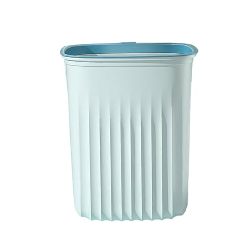 Offener Mülleimer aus Kunststoff, Büro-Papierkorb mit großem Fassungsvermögen, moderne Wohnkultur, schlanke rechteckige Form for Badezimmer, Schlafzimmer, Wohnzimmer, Büro(Grün,23 x 25 x 28cm) von SOYDAN