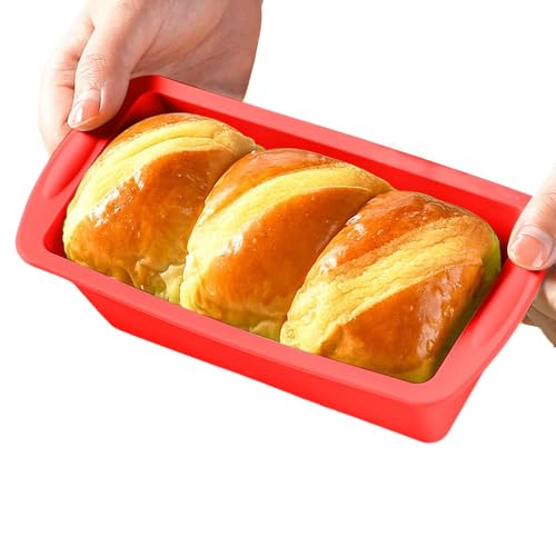 Rechteckige Silikon-Kuchenform Toast-Backform Antihaft-Backform Käsekuchenform Backform Toastform Brotbackform Muffinform von SOYDAN