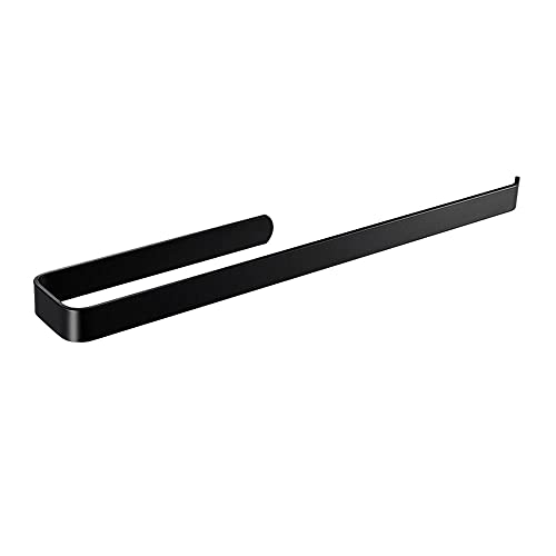 SOYDAN Handtuchhalter Schwarz Selbstklebend Handtuchhalter Wandmontage Kein Bohrplatz Aluminium für Waschraum Badezimmer-33,5x7,5cm. (53 x 7,5 cm.) von SOYDAN