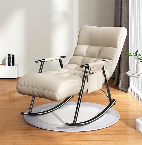 SOYDAN Wohnzimmer-Schaukelstuhl Akzentstuhl Mid-Century Modern Stuhl mit Gepolstertem Lounge-Sessel von SOYDAN