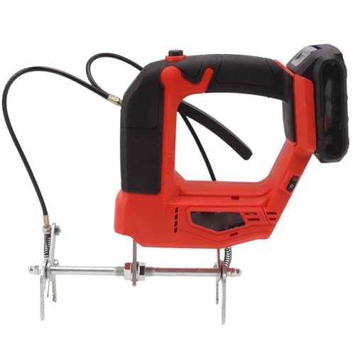 Brushless Handheld Wireless Bee Shaker, Handheld Electric Bee Shaker Unendlich einstellbare Geschwindigkeit Schnurlose Getriebe Elektrische Bee Remover für Honeybee Farm,Red-1battery von SOYPAX