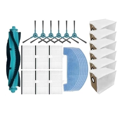 Ersatzteil Hauptbürste, Seitenbürste, HEPA-Filter, Wischtuch, Staubbeutel, Kompatibel mit Proscenic Q8 / Q8 Max, Roboter-Staubsauger-Kit, Ersatzteil Ersatzteil Hauptbürste, Seitenbürste, HEPA-Filter, Wischtuch, Staubbeutel, Kompatibel mit Proscenic Q8 / Q8 Max, Roboter-Staubsauger-Kit, Ersatzteil von SOYVA