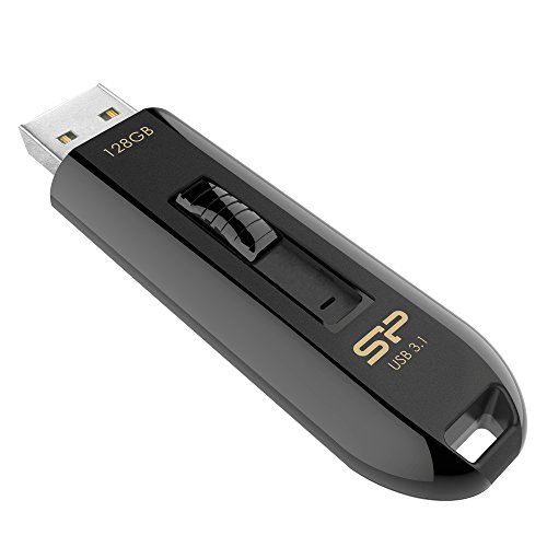 128GB Silicon Power Blaze B21 USB3.1 Flash Drive schwarz mit Schiebe-USB-Anschluss von SP Silicon Power