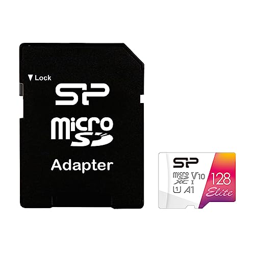 128GB Silicon Power Elite microSDXC CL10 UHS-1 100MB/sec Colorful Memory Card with Adapter 128GB Silicon Power Elite microSDXC CL10 UHS-1 100MB/sec Colorful Memory Card with Adapter von SP Silicon Power