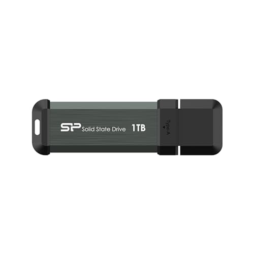 Silicon Power 1TB MS70 USB 3.2 Gen 2 Tragbare externe SSD mit Typ-C-Adapter Silicon Power 1TB MS70 USB 3.2 Gen 2 Tragbare externe SSD mit Typ-C-Adapter von SP Silicon Power