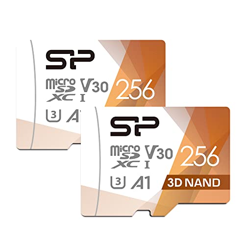 Silicon Power 2er Pack 256GB Micro SD Karte U3 Nintendo-Switch kompatibel, SDXC microsdxc High Speed MicroSD Speicherkarte mit Adapter Silicon Power 2er Pack 256GB Micro SD Karte U3 Nintendo-Switch kompatibel, SDXC microsdxc High Speed MicroSD Speicherkarte mit Adapter von SP Silicon Power
