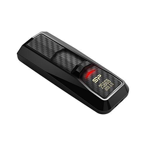 Silicon Power 64 GB Blaze B50 USB 3.0 Ultra Fast Flash Drive, Lesen bis zu 90 Mb/s USB 3.0, schwarz (sp064gbuf3b50 V1 K) von SP Silicon Power