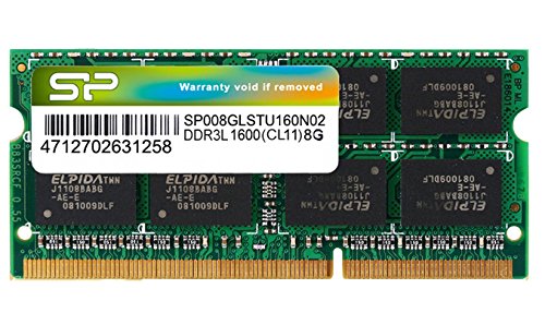 Silicon Power 8GB 204pin DDR3L SO-DIMM 1600MHz Speichermodul Silicon Power 8GB 204pin DDR3L SO-DIMM 1600MHz Speichermodul von SP Silicon Power