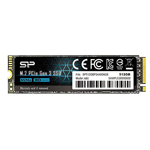 Silicon Power A60 M.2 2280 512GB Max2200/1600 MB SP512GBP34A60M28 von SP Silicon Power