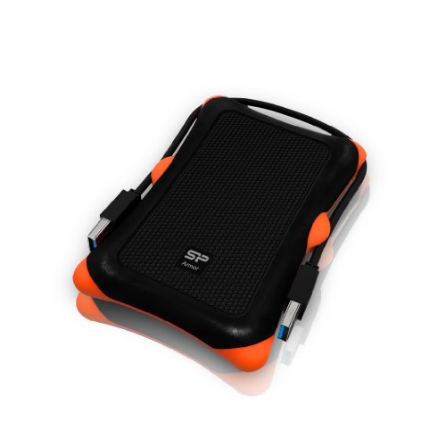 Silicon Power SP020TBPHDA30SK Externe Festplatte 2TB (6,4 cm (2,5 Zoll), USB 3.0) schwarz/orange von SP Silicon Power