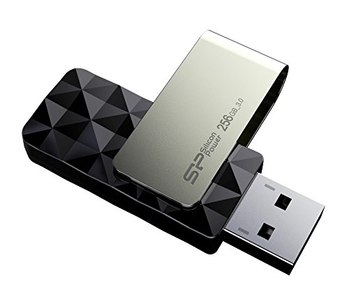 Silicon Power Blaze B30 256 GB USB 3.0 (3.1 Gen 1) Type Black, Silver USB Flash Drive – USB-Sticks (256 GB, USB 3.0 (3.1 Gen 1), Type, Sleeve, 14.8 g, Black, Silver) von SP Silicon Power
