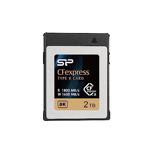 Silicon Power CFexpress Typ B Speicherkarte, 2 TB, bis zu 1800 MB/s Lesen, min. nachhaltiges Schreiben: 1500 MB/s Silicon Power CFexpress Typ B Speicherkarte, 2 TB, bis zu 1800 MB/s Lesen, min. nachhaltiges Schreiben: 1500 MB/s von SP Silicon Power