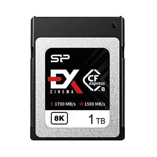 Silicon Power Cinema EX CFexpress Typ B Speicherkarte, 1 TB, bis zu 1700 MB/s Lesegeschwindigkeit von SP Silicon Power
