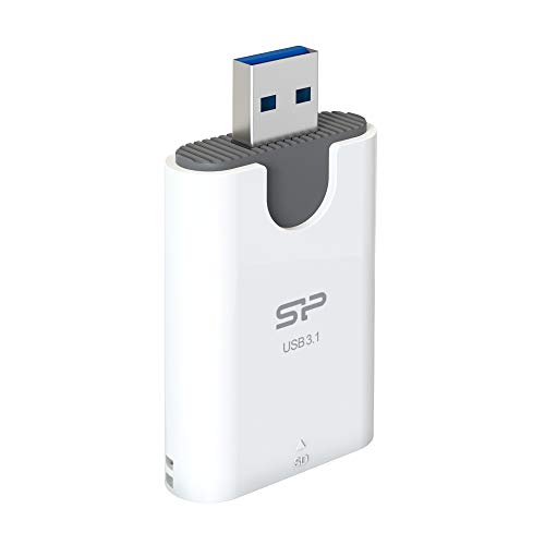 Silicon Power Combo USB 3.1 Card Reader microSD and SD, White Silicon Power Combo USB 3.1 Card Reader microSD and SD, White von SP Silicon Power