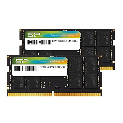 Silicon Power DDR5 64GB (2x32GB) 4800MHz (PC5-38400) 262-pin CL40 1.1V SODIMM Non-ECC Laptop RAM Computer Memory SU064GBSVU480F22AB von SP Silicon Power
