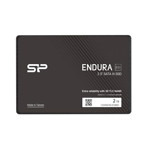 Silicon Power E55 Interne Solid State Drive SSD SP002TBSS30E5502, 2 TLC SATA III, 6 Gb/s von SP Silicon Power