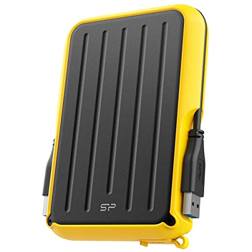 Silicon Power Externe Festplatte A66, 5 TB, kompatibel mit PS5 PS4 Xbox One PC und Mac, Gelb von SP Silicon Power