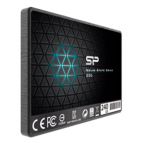 Silicon Power SP240GBSS3S55S25 SSD 240GB (6,4 cm (2,5 Zoll), SATA III, S5) schwarz von SP Silicon Power