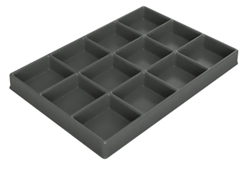 SP TOOLS - SP40494 - Werkstattmöbel - Trolley und Sitze - Polycarbonat-Fach 12 Fächer für 1/2 Schublade - Profiqualität von SP Tools