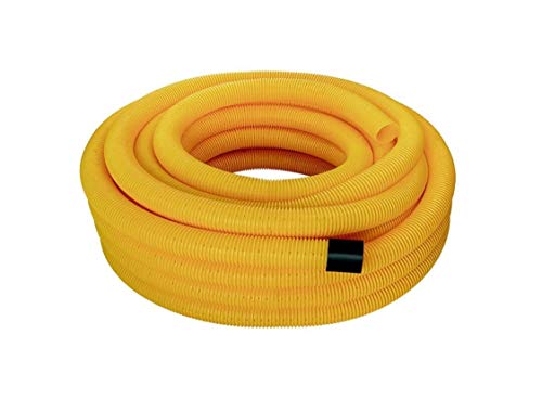 Drainagerohr geschlitzt DN50 mit Muffe Drainageschlauch 10m Drainagefilter Drainagevlies Sickerrohr Dachrinne Regenablauf von SP