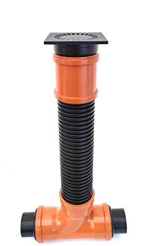 Revisions- Drainage- Kontrollschacht DN110 Drainagerohr Sickerschacht Hofablauf Bodenablauf KG Rohr Wartungsschacht (Anschluss DN100 Drainage) Schacht Abwasser Regen Kupplung Muffe von SP
