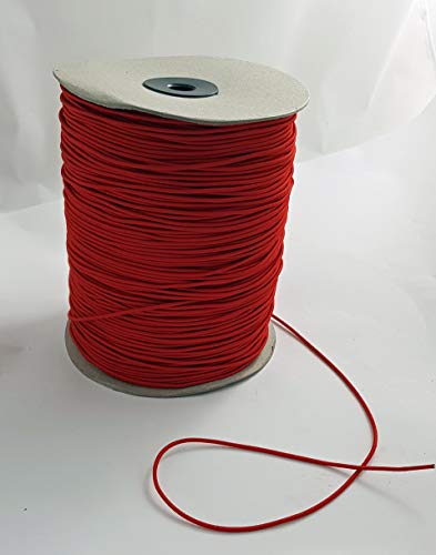 SP Gummikordel Gummischnur Bandbreite 2,2 mm Bandfarbe rot 10 Meter abgemessen von SP