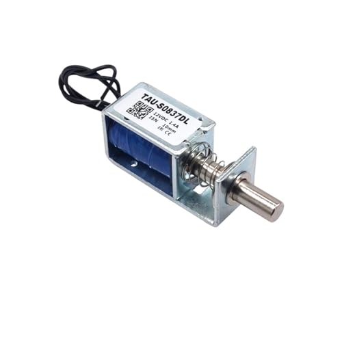 1PCS TAU-S0837DL DC 6V 12V 24V Elektroschlösser Elektromagnet Hub 10mm Magnetverschluss for das Schranktürschloss (Color : S0837DL-D 24V) von SPABOY