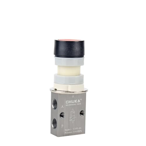 S3 Serie 1/8" 1/4" Pneumatik-Luft-Mechanisches Ventil S3B/S3L/S3R/S3V/S3HS/S3PM/S3PL/S3PF/S3HL-M5-06-08 Ersetzen (Color : S3PF, Size : M5x0.8) von SPABOY