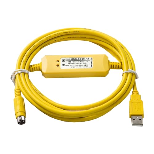 USB-SC09-FX for SPS-Programmierkabel der MELSEC FX-Serie, USB-zu-RS422-Adapter (Color : Y) von SPABOY