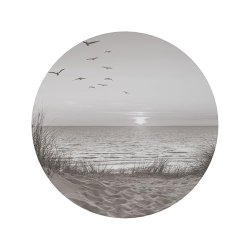SPACEREBELS Bilder Natur - Runde Wandbilder Wohnzimmer - KOMPLETT AUFHÄNGFERTIG - Deko Modern - Schlafzimmer - Room Decoration - Kunstdruck Wanddeko von SPACEREBELS