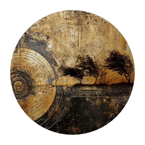 SPACEREBELS Bilder Retro - Runde Wandbilder Wohnzimme - Deko Modern - Schlafzimmer - Room Decoration - Kunstdruck Wanddeko - Aufhängfertig SPACEREBELS Bilder Retro - Runde Wandbilder Wohnzimme - Deko Modern - Schlafzimmer - Room Decoration - Kunstdruck Wanddeko - Aufhängfertig von SPACEREBELS