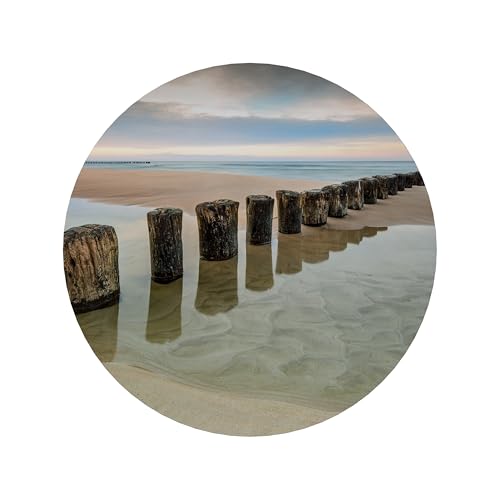 SPACEREBELS Bilder Strand Meer - Runde Wandbilder Wohnzimme - Deko Modern - Schlafzimmer - Room Decoration - Kunstdruck Wanddeko - Aufhängfertig SPACEREBELS Bilder Strand Meer - Runde Wandbilder Wohnzimme - Deko Modern - Schlafzimmer - Room Decoration - Kunstdruck Wanddeko - Aufhängfertig von SPACEREBELS