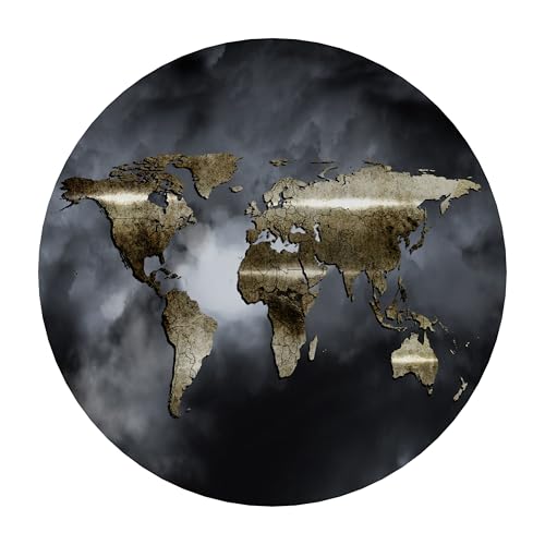 SPACEREBELS Bilder Weltkarte - Runde Wandbilder Wohnzimme - Deko Modern - Schlafzimmer - Room Decoration - Kunstdruck Wanddeko - Aufhängfertig Landkarte Kontinent World Map SPACEREBELS Bilder Weltkarte - Runde Wandbilder Wohnzimme - Deko Modern - Schlafzimmer - Room Decoration - Kunstdruck Wanddeko - Aufhängfertig Landkarte Kontinent World Map von SPACEREBELS