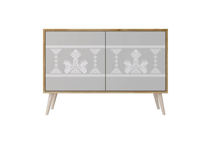 SPACEREBELS Kommode Sideboard Komodenschrank Möbel für Wohnzimmer Flur Esszimmer, mit 2 Türen oder mit 3 Türen von SPACEREBELS
