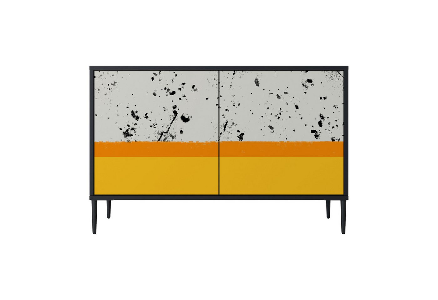 SPACEREBELS Kommode (3 Türen), Sideboard Komodenschrank Möbel für Wohnzimmer mit 2 Türen oder mit von SPACEREBELS