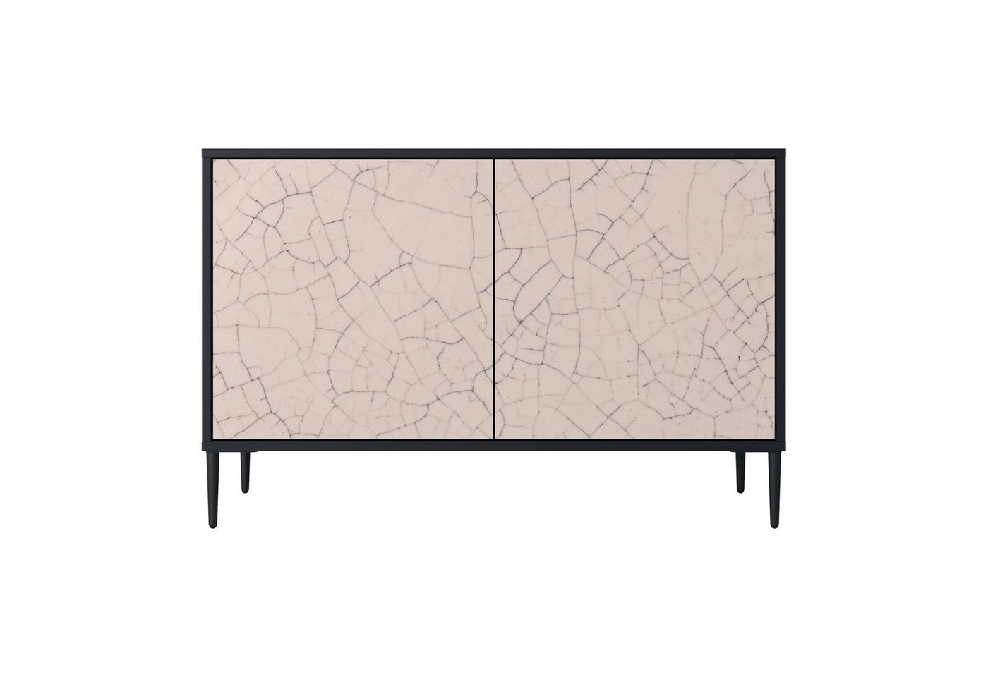 SPACEREBELS Kommode (3 Türen), Sideboard Komodenschrank Möbel für Wohnzimmer mit 2 Türen oder mit von SPACEREBELS