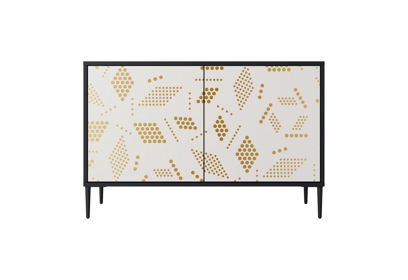 SPACEREBELS Kommode (3 Türen), Sideboard Komodenschrank Möbel für Wohnzimmer mit 2 Türen oder mit von SPACEREBELS